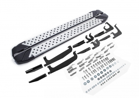 Пороги алюминиевые Bmw-Style для Changan CS35 Plus (2022-2025) D180AL.8905.1