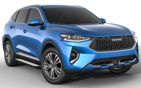 Пороги алюминиевые BMW-Style Haval F7x (2019-2021) D180AL.9403.1