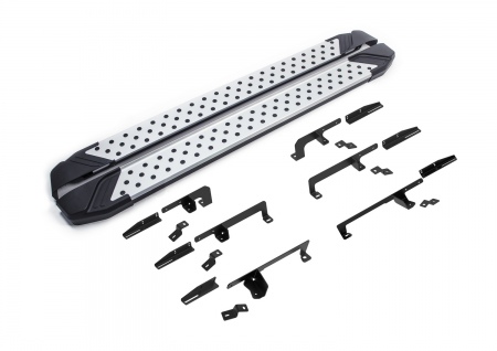 Пороги алюминиевые Bmw-Style для Jetour X90 Plus (2023-2025) D193AL.0912.1