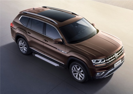 Пороги алюминиевые Bmw-Style Volkswagen Teramont (2018-2023) D193AL.5805.1