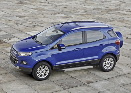 Пороги алюминиевые Silver new Ford Ecosport (2014-2019) F160AL.1806.1