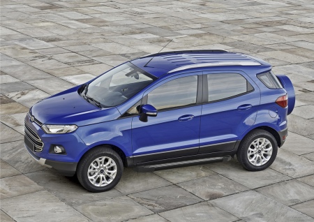 Пороги алюминиевые Black new Ford Ecosport (2014-2019) F160ALB.1806.1