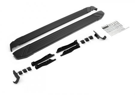 Пороги алюминиевые Black для Omoda C5 (2022-2025) F173ALB.0908.1