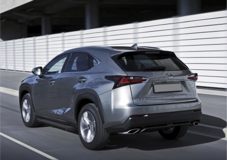 Пороги алюминиевые Black new Lexus NX (2014-2019) F173ALB.3202.1