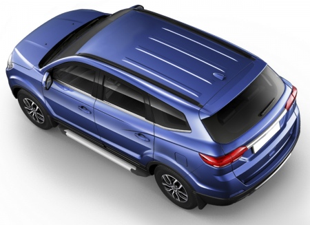 Пороги алюминиевые Silver new Lifan MyWay (2017-2019) F180AL.3304.1