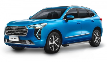 Пороги алюминиевые Silver для Haval Jolion (2021-2025) F180AL.9404.1