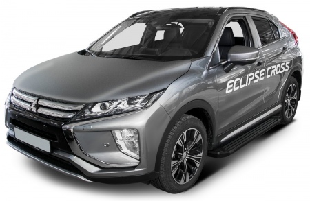 Пороги алюминиевые Black для Mitsubishi Eclipse Cross (2018-2025) F180ALB.4007.1