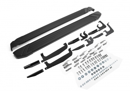 Пороги алюминиевые Black для Changan CS35 Plus (2022-2025) F180ALB.8905.1