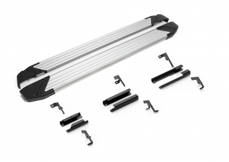 Пороги алюминиевые Silver для Changan UNI-K (2022-2025) F193AL.8904.1