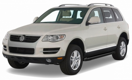 Пороги алюминиевые Black для Volkswagen Touareg без пневмо подвески (2002-2010) F193ALB.5809.1