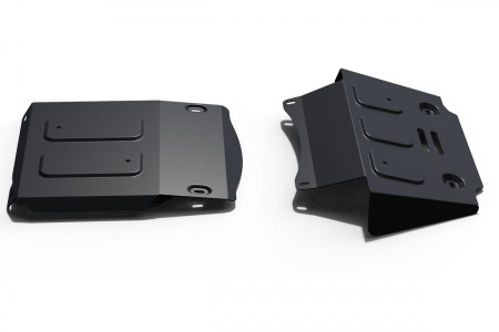 Комплект защит картер и КПП и передний редуктор (сталь) Автоброня для Chevrolet Niva (2002-2020) K111.01022.1