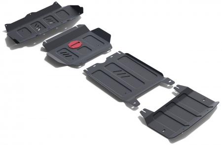 Комплект защит (сталь) Автоброня для Toyota Fortuner (2017-2025) K111.05770.1