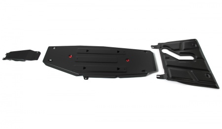 Комплект защит картер и КПП и топливный бак и редуктор (сталь) Автоброня для Toyota RAV4 (2013-2019) K111.09506.1