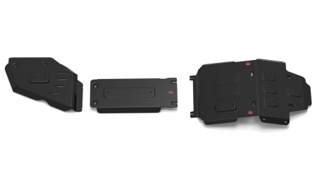 Комлект защит (сталь) Автоброня для Toyota Land Cruiser 300 (2021-2026) K111.09551.1