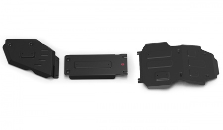 Комплект защит (сталь) Автоброня для Toyota Land Cruiser 300 (2021-2025) K111.09559.1