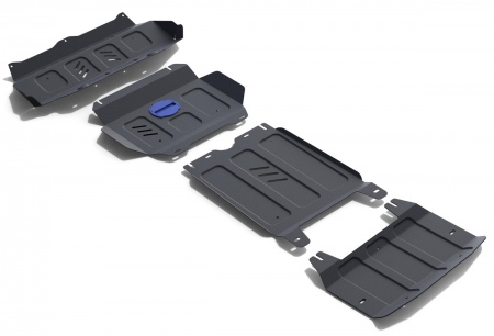 Комплект защит (сталь) Rival Toyota Fortuner (2017-2025) K111.5770.1