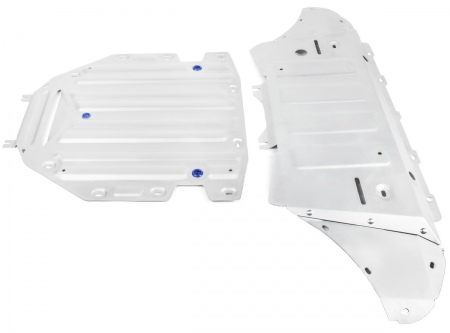 Комплект защит картер и КПП (алюминий) Rival для Audi Q8 (2019-2025) K333.0330.1