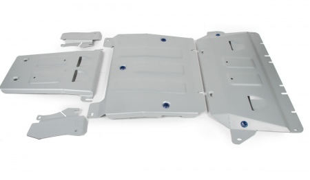 Комплект защит картера, КПП и раздатки (алюминий) Rival Audi A8 (2018-2021) K333.0345.1