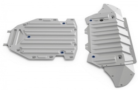 Комплект защит картер и КПП (алюминий) Rival для Audi Q7 (2015-2025) K333.0350.1