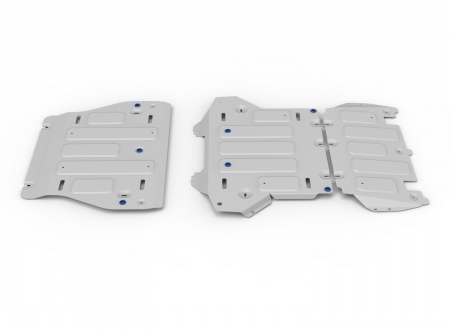 Комплект защит (алюминий) Rival для Zeekr 001 (2021-2024) K333.1934.1