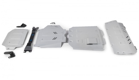 Комплект защит радиатор и картер и КПП и РК (алюминий) Rival для Mercedes-Benz G-class (2018-2021) K333.3946.1