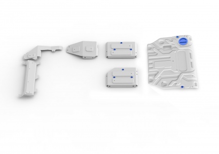 Комплект защит (алюминий) Rival для Haval Dargo (2022-2025) K333.9424.1