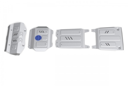 Комплект защит (алюминий) Rival для Toyota Hilux со штатным бампером (2015-2025) K333.9501.1