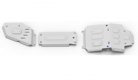 Комплект защит (алюминий) Rival для Toyota Land Cruiser 300 (2021-2025) K333.9551.1