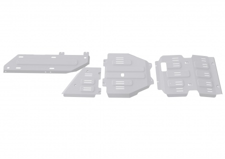 Комплект защит (алюминий) Rival для Toyota Land Cruiser Prado 250 (2024-2025) K333.9580.1