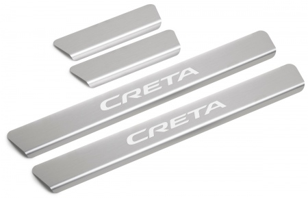 Накладки на пороги RIVAL для Hyundai Creta (2021-2025) NP.2317.3