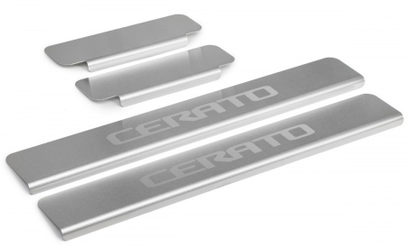 Накладки на пороги Rival Kia Cerato (2013-2018) NP.2805.3