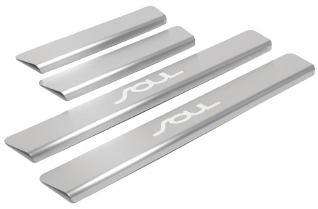 Накладки на пороги Rival Kia Soul (2017-2019) NP.2812.3