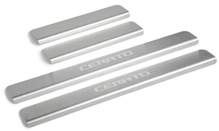 Накладки на пороги Rival Kia Cerato (2018-2025) NP.2814.3