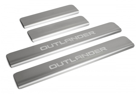 Накладки на пороги RIVAL Mitsubishi Outlander (2015-2023) NP.4006.3