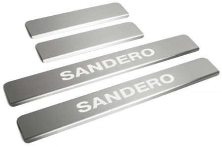 Накладки на пороги RIVAL Renault Sandero (2014-2018) NP.4702.3