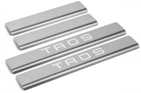 Накладки на пороги RIVAL для Volkswagen Taos (2021-2026) NP.5811.3