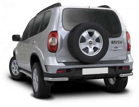 Защита заднего бампера d57 уголки Chevrolet Niva (2009-2019) R.1004.012