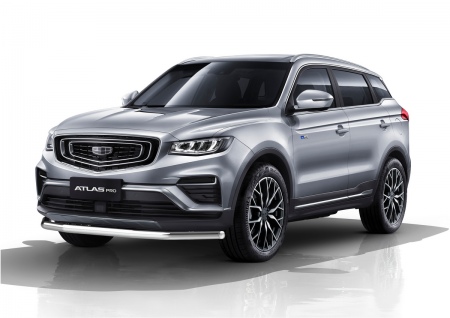 Защита переднего бампера 57мм Rival для Geely Atlas Pro (2021-2023) R.1906.001