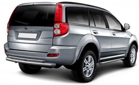 Защита заднего бампера d76+d42 Great Wall Hover H5 (2011-2015) R.2008.006