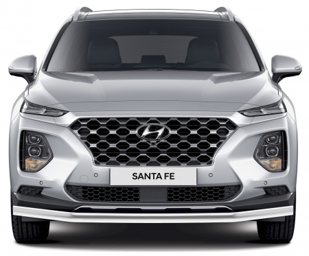 Защита переднего бампера 57мм Rival для Hyundai Santa Fe (2018-2021) R.2312.001