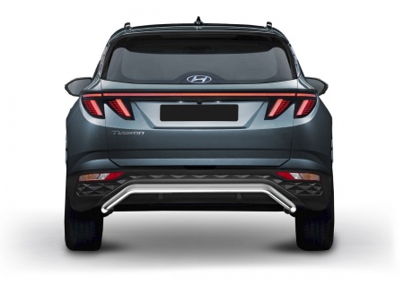 Защита заднего бампера скоба 57мм Rival для Hyundai Tucson (2021-2025) R.2314.003