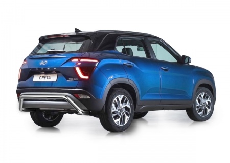 Защита заднего бампера скоба 57мм Rival для Hyundai Creta (2021-2026) R.2315.004