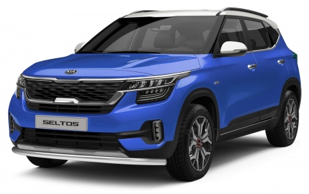 Защита переднего бампера 57мм Rival для Kia Seltos (2020-2024) R.2813.001