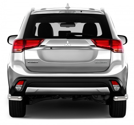 Защита заднего бампера d57 уголки Mitsubishi Outlander (2015-2018) R.4010.010
