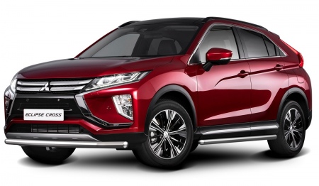 Защита переднего бампера 57мм Rival для Mitsubishi Eclipse Cross (2018-2025) R.4014.002