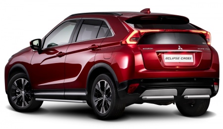 Защита заднего бампера 57мм Rival для Mitsubishi Eclipse Cross (2018-2025) R.4014.008