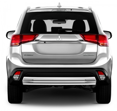 Защита заднего бампера 57+42мм Rival для Mitsubishi Outlander (2018-2023) R.4015.001