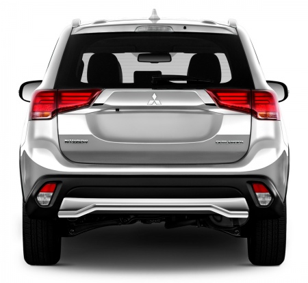 Защита заднего бампера волна 42мм Rival для Mitsubishi Outlander (2018-2023) R.4015.003