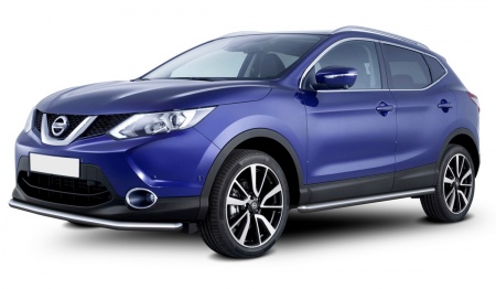 Защита переднего бампера d57 Nissan Qashqai (2013-2019) R.4118.001