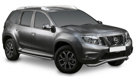 Защита переднего бампера d57 волна Nissan Terrano (2014-2023) R.4119.002